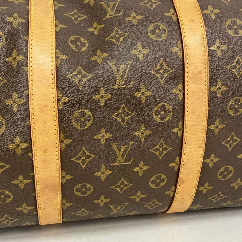 LOUIS VUITTON Brown Monogram Keepall 60 Boston Bag - Picture 10 of 11